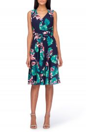 Tahari Palm Fit   Flare Dress  Regular   Petite at Nordstrom